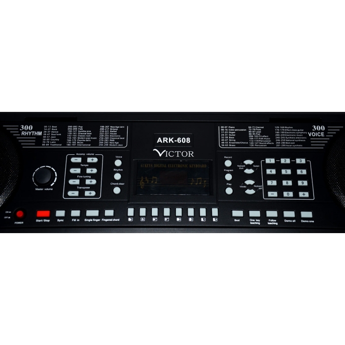 Siyah Victor Ark-608 61 Tuşlu Digital Elektronik Org